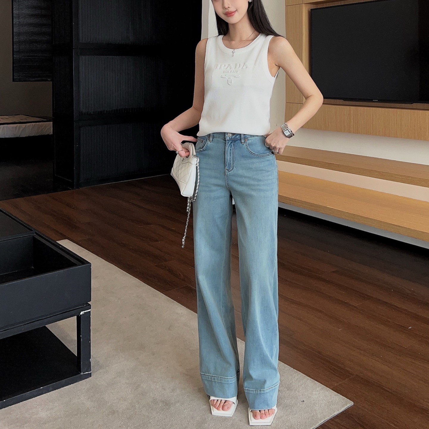 발렌티노 여성 청바지