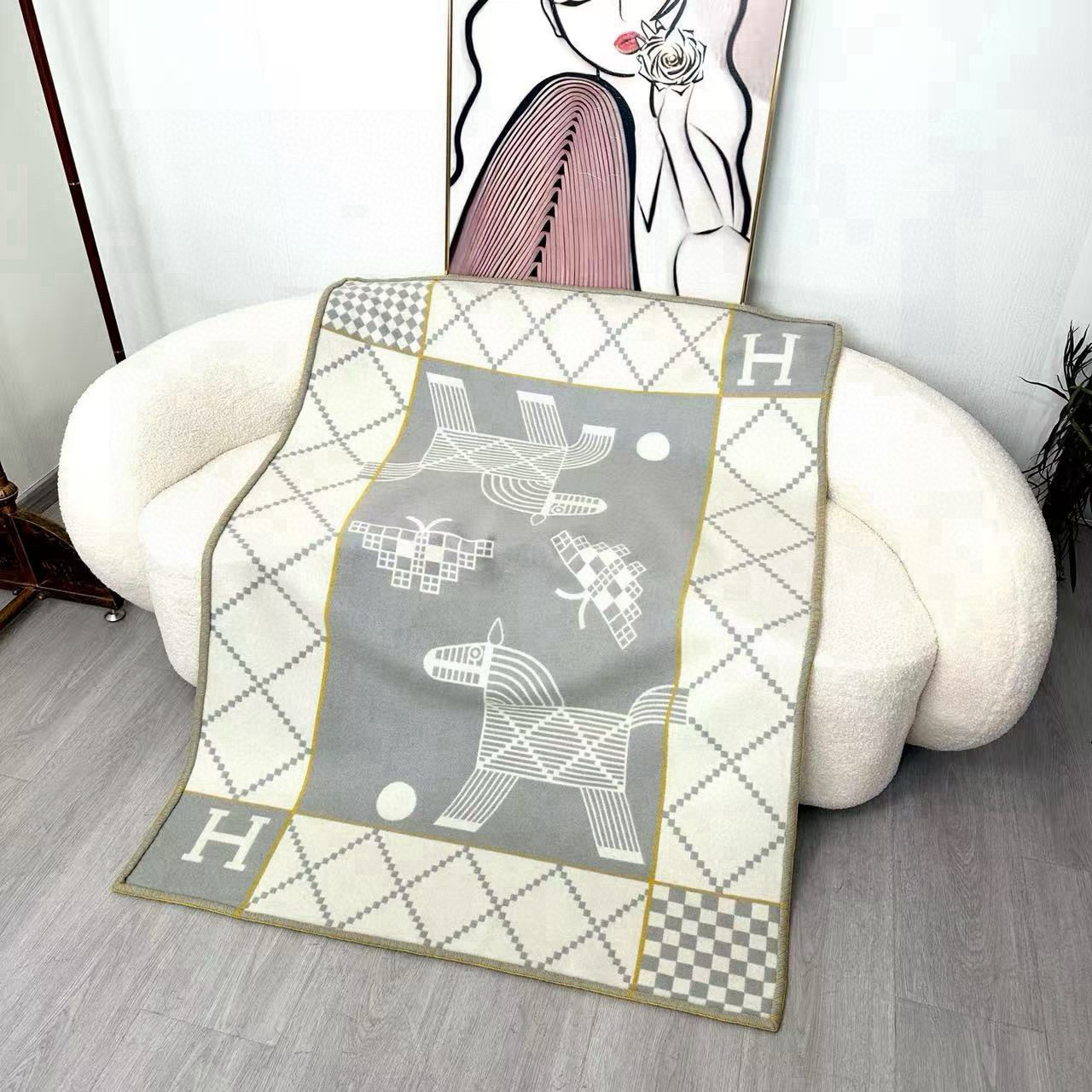 에르메스 담요