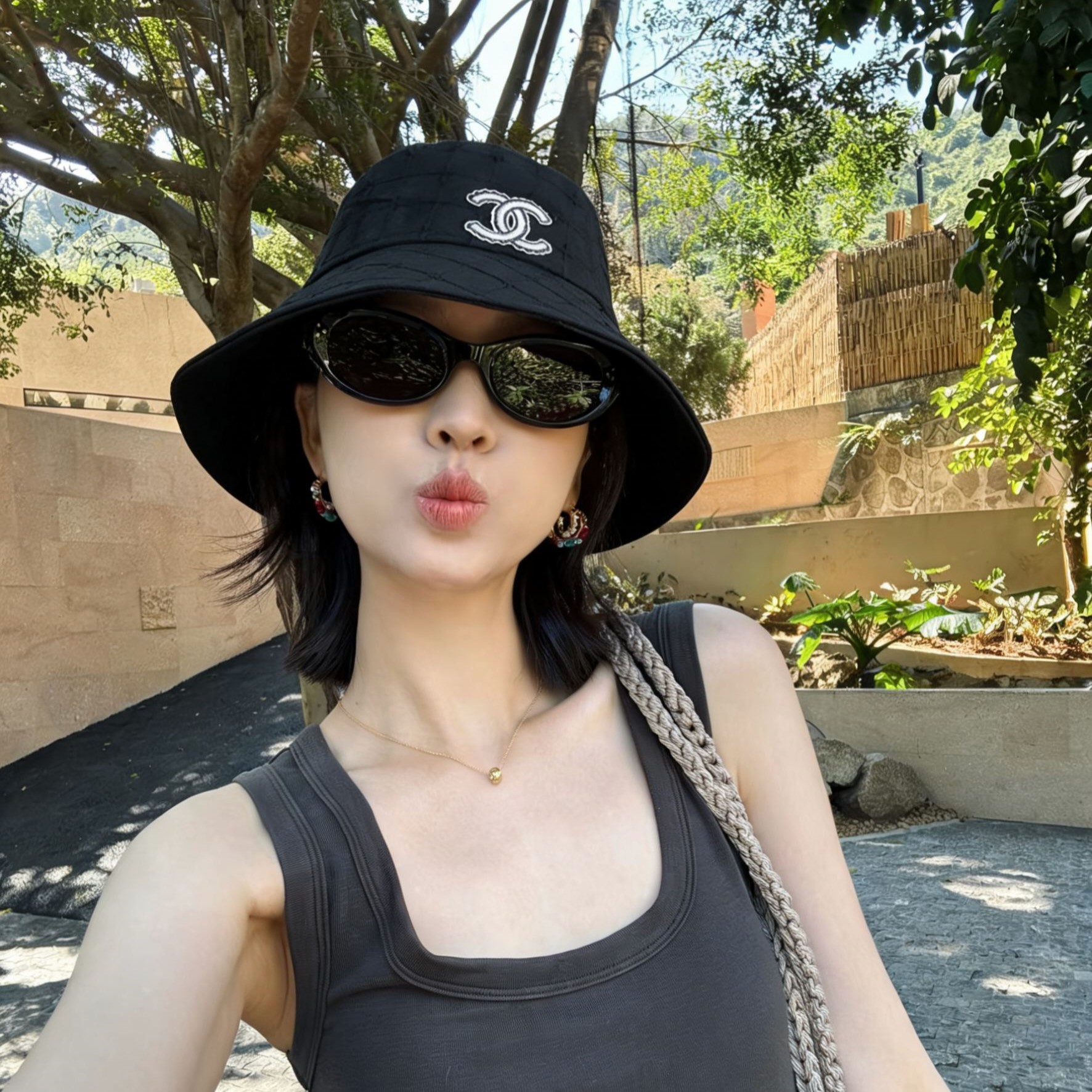 샤넬 버킷햇 모자