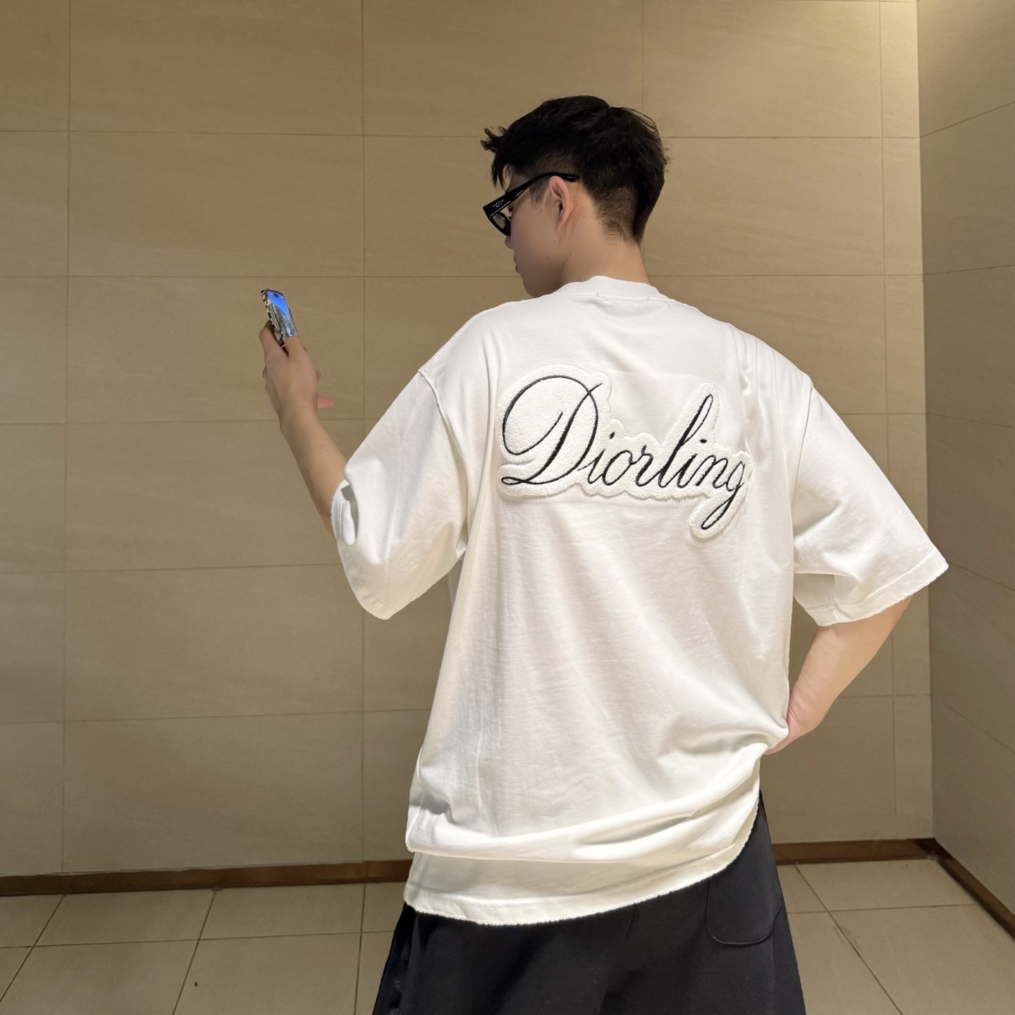 디올 남성 반팔티