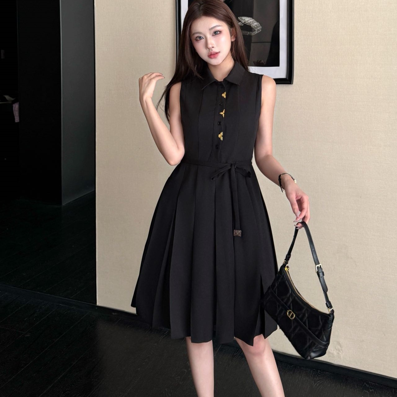 루이비통 민소매 원피스