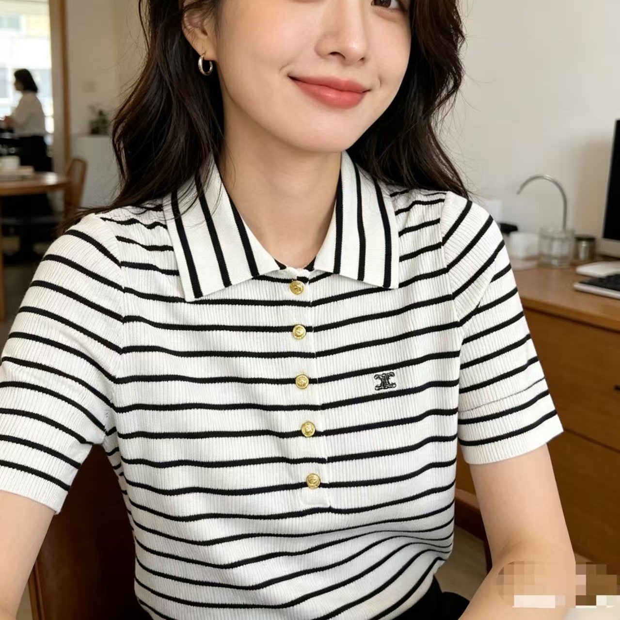 셀린느 여성 폴로 반팔티 2가지 색상