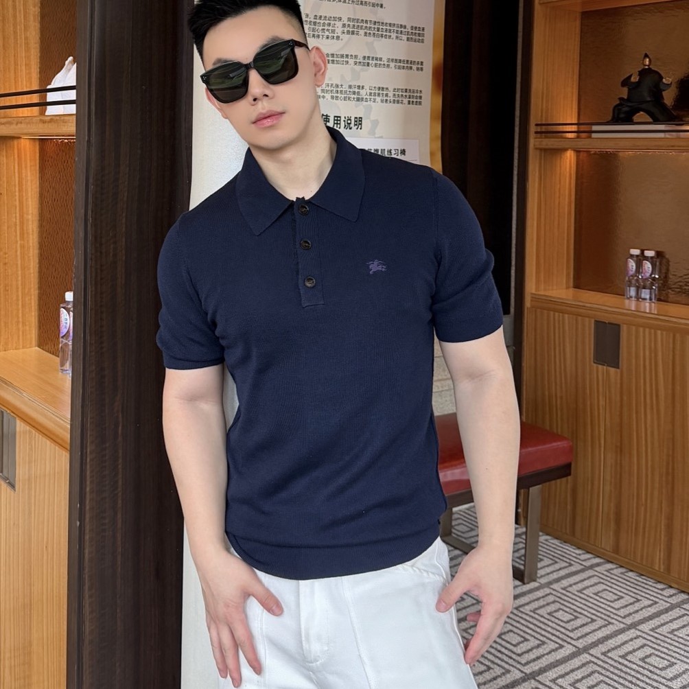 버버리 폴로 남성 니트 반팔티