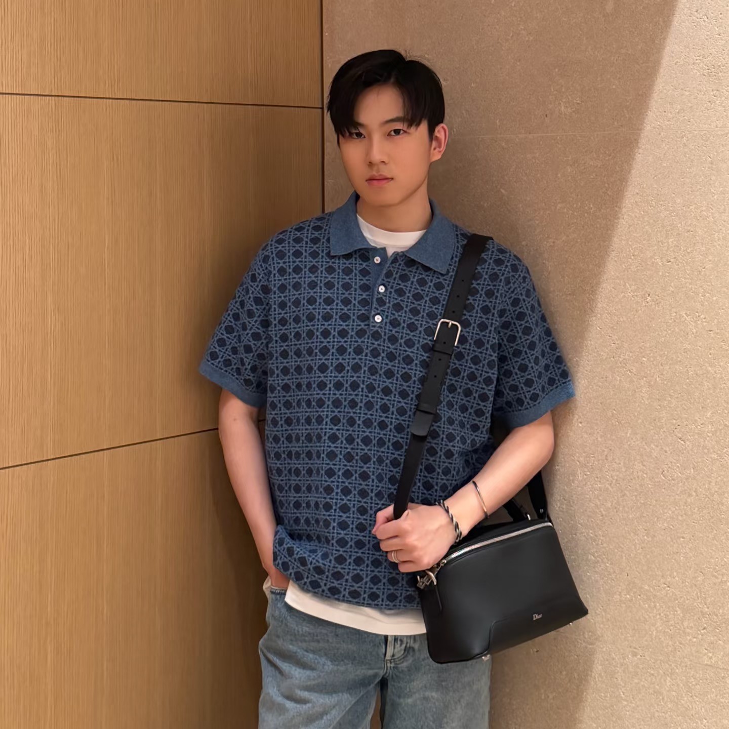 디올 남성 폴로 니트 반팔티