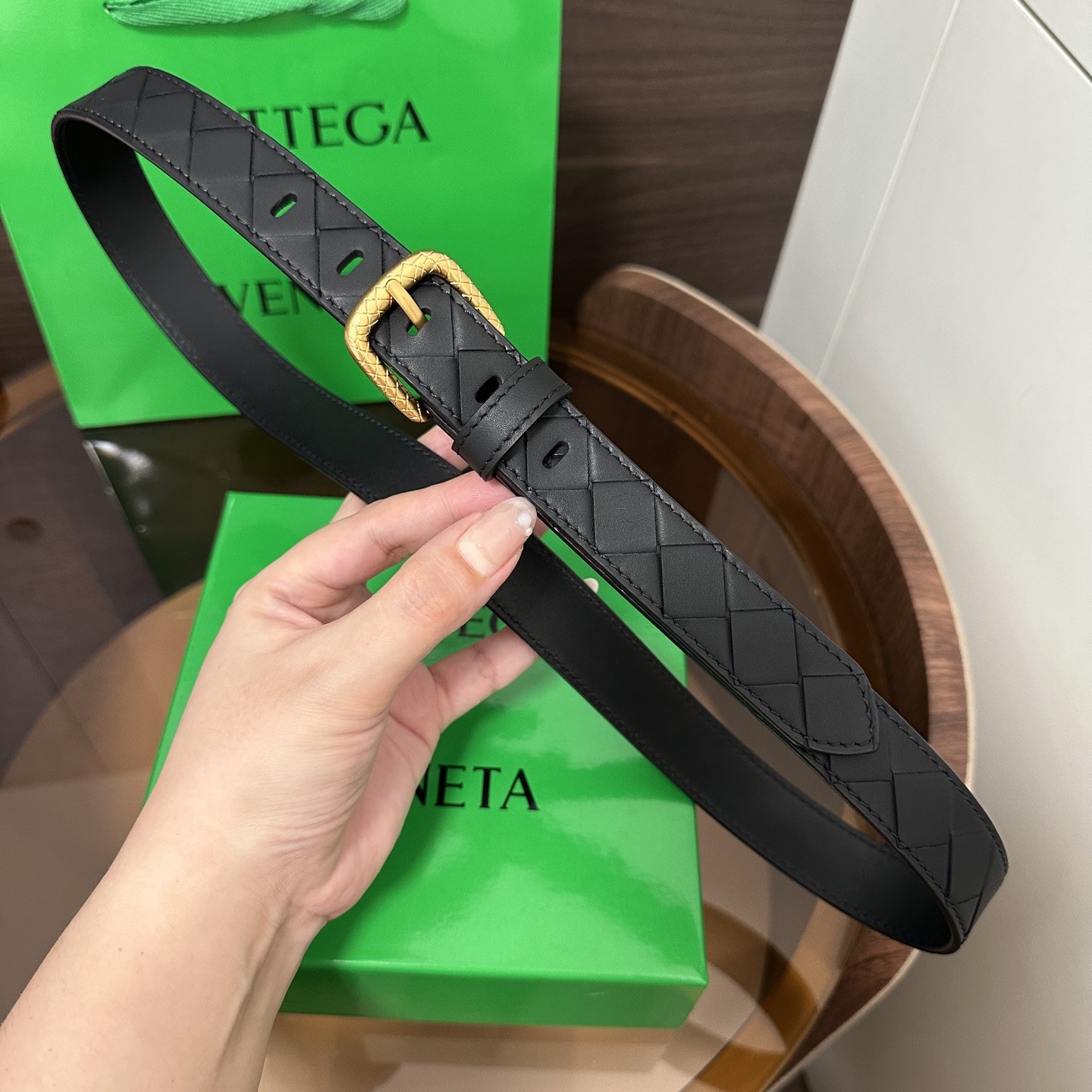 보테가베네타 인트레치아토 여성 벨트