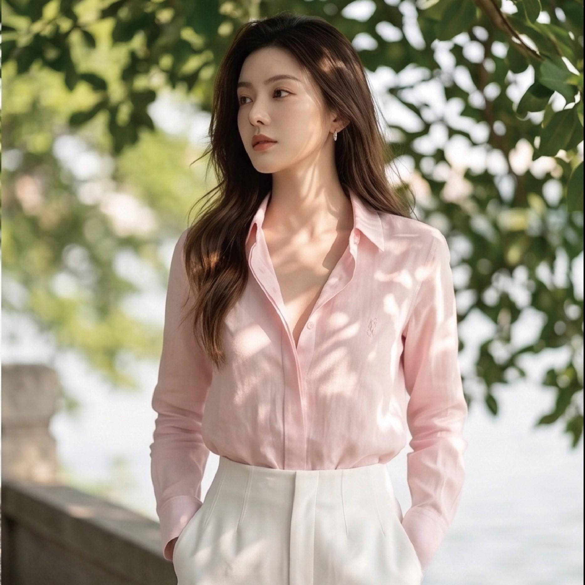 입생로랑 여성 셔츠