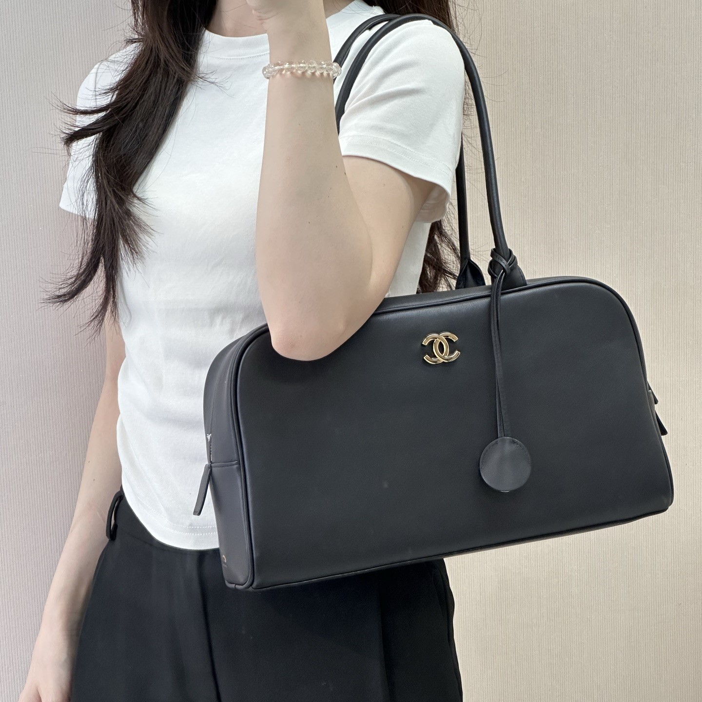 샤넬 라지 볼링백