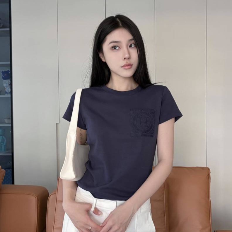 에르메스 여성 반팔티 2가지 색상