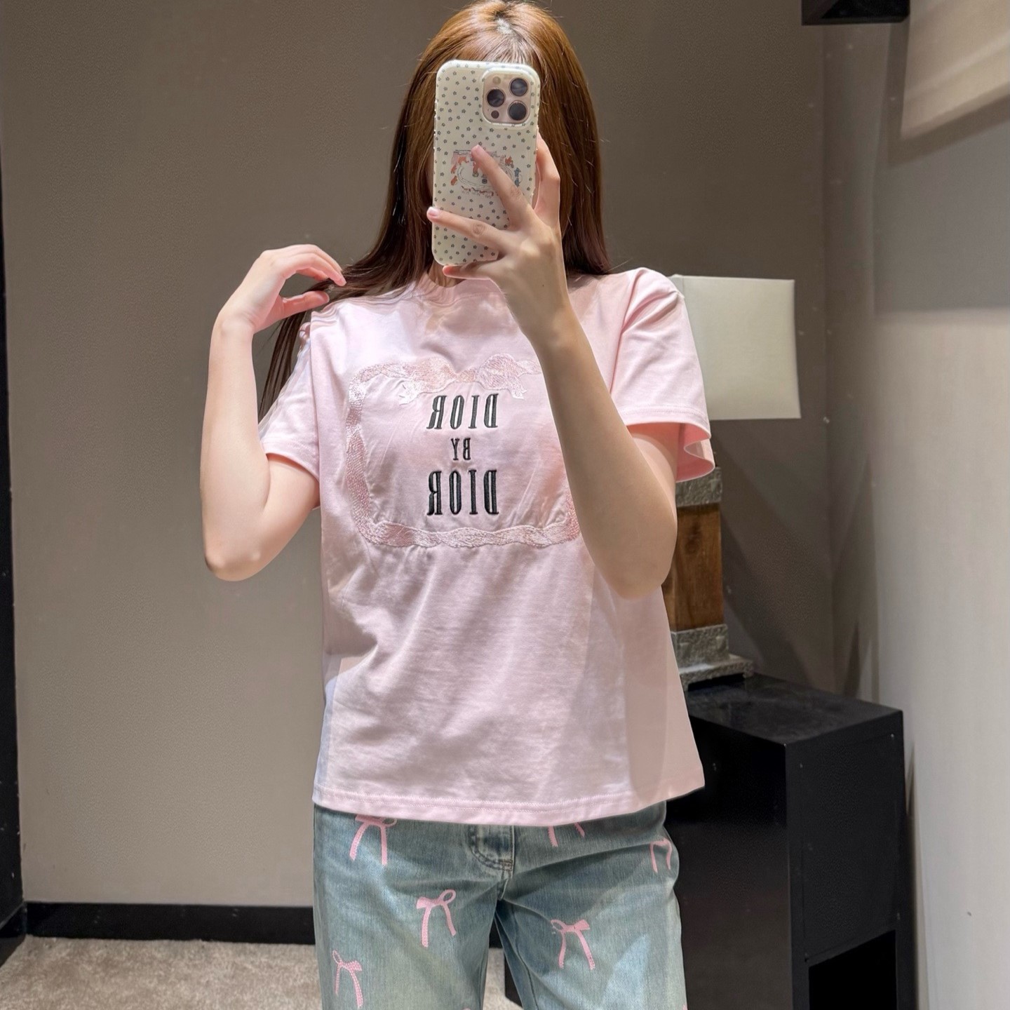 디올 여성 반팔티