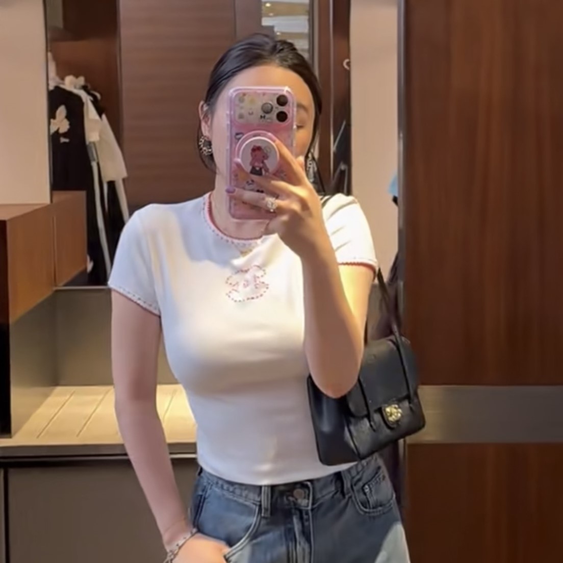 샤넬 반팔티