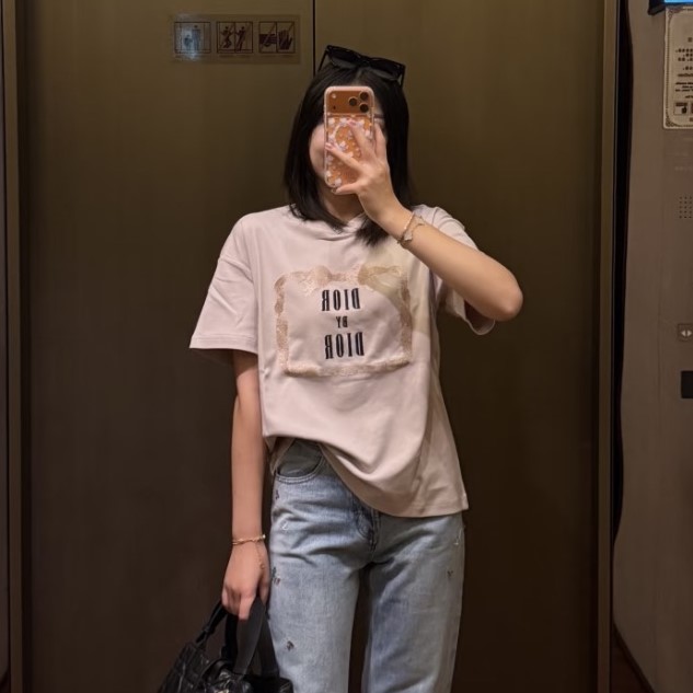 디올 여성 반팔티 2가지 색상