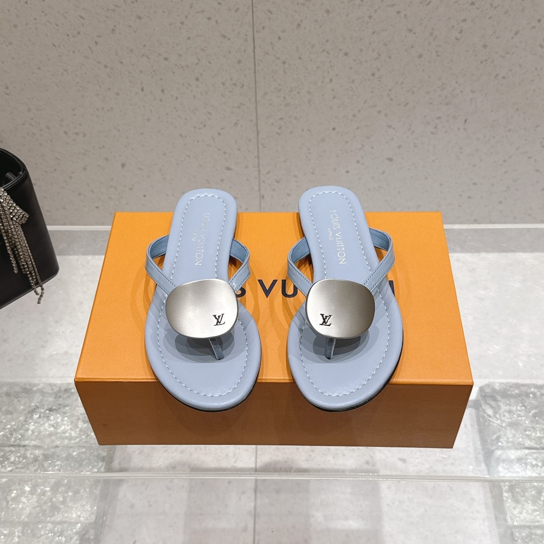 루이비통  LV 이솔라 플랫 쪼리 슬리퍼 뮬