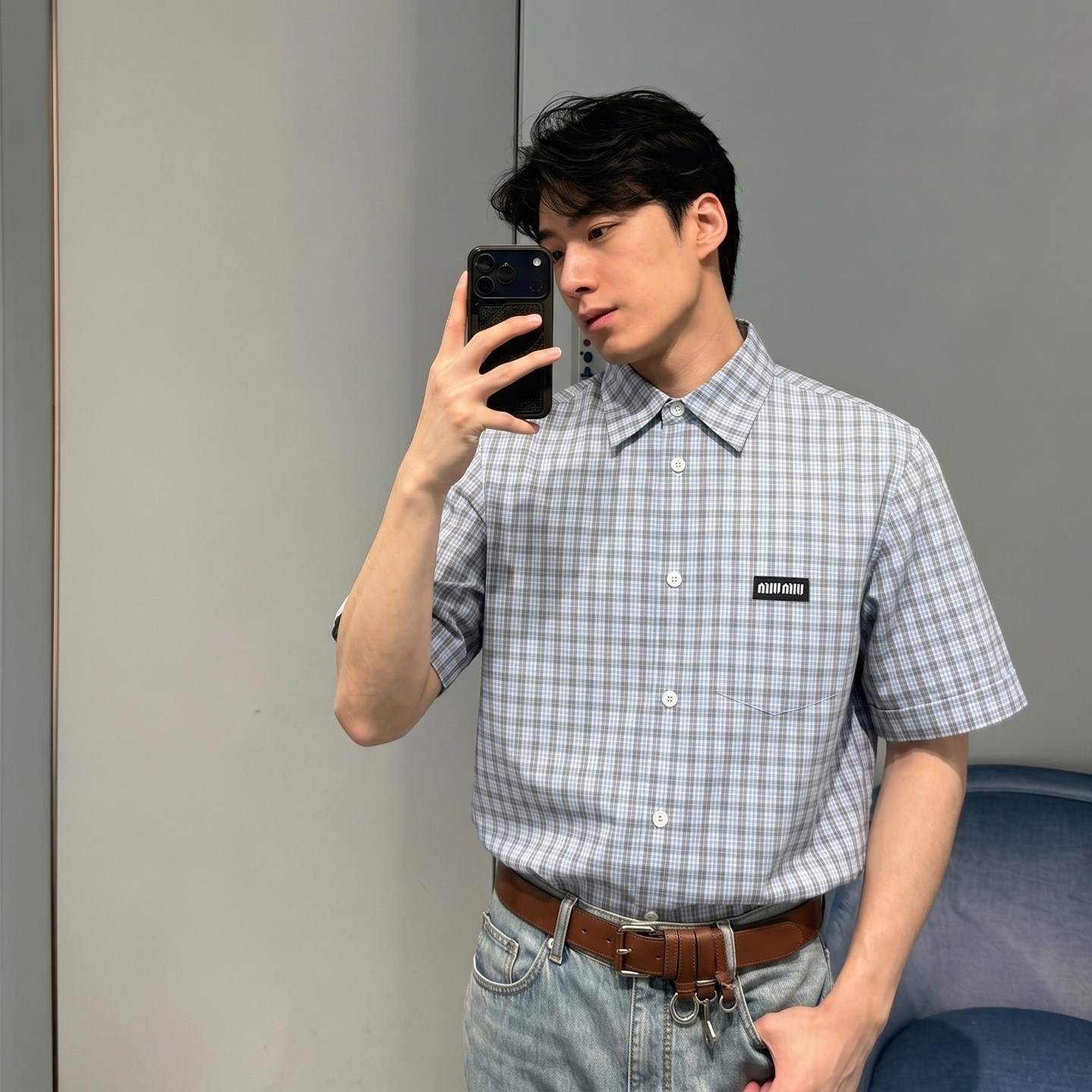 미우미우 셔츠 남녀공용