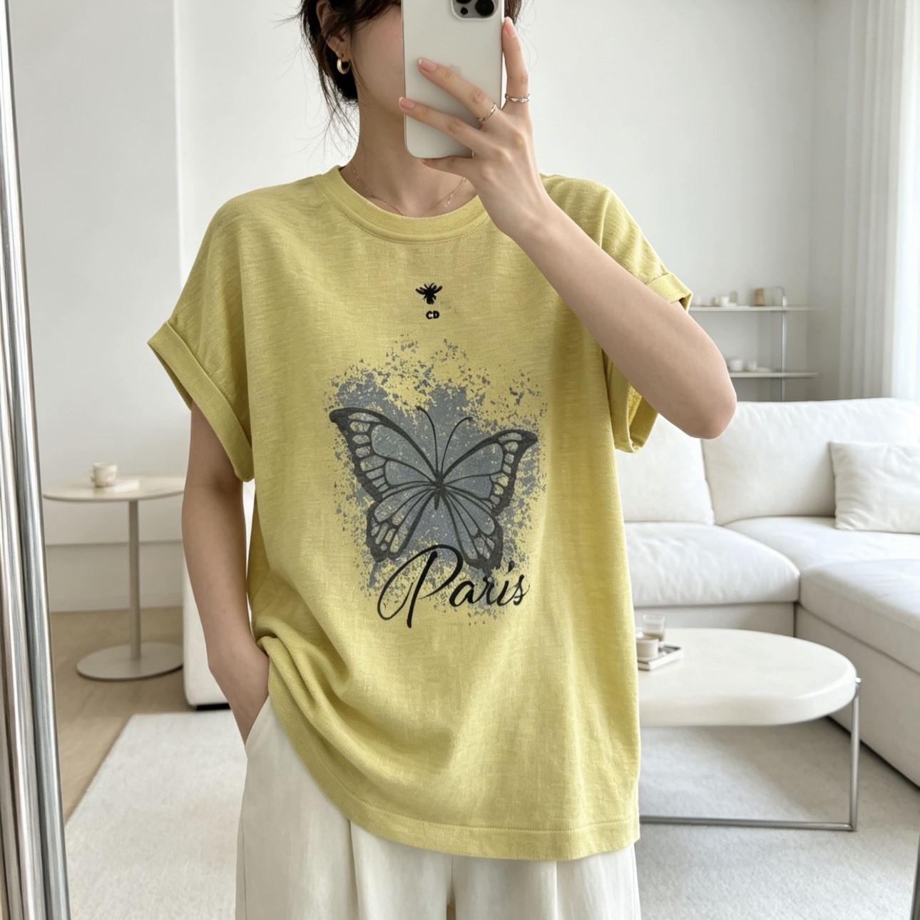 디올 여성 반팔티 2가지 색상