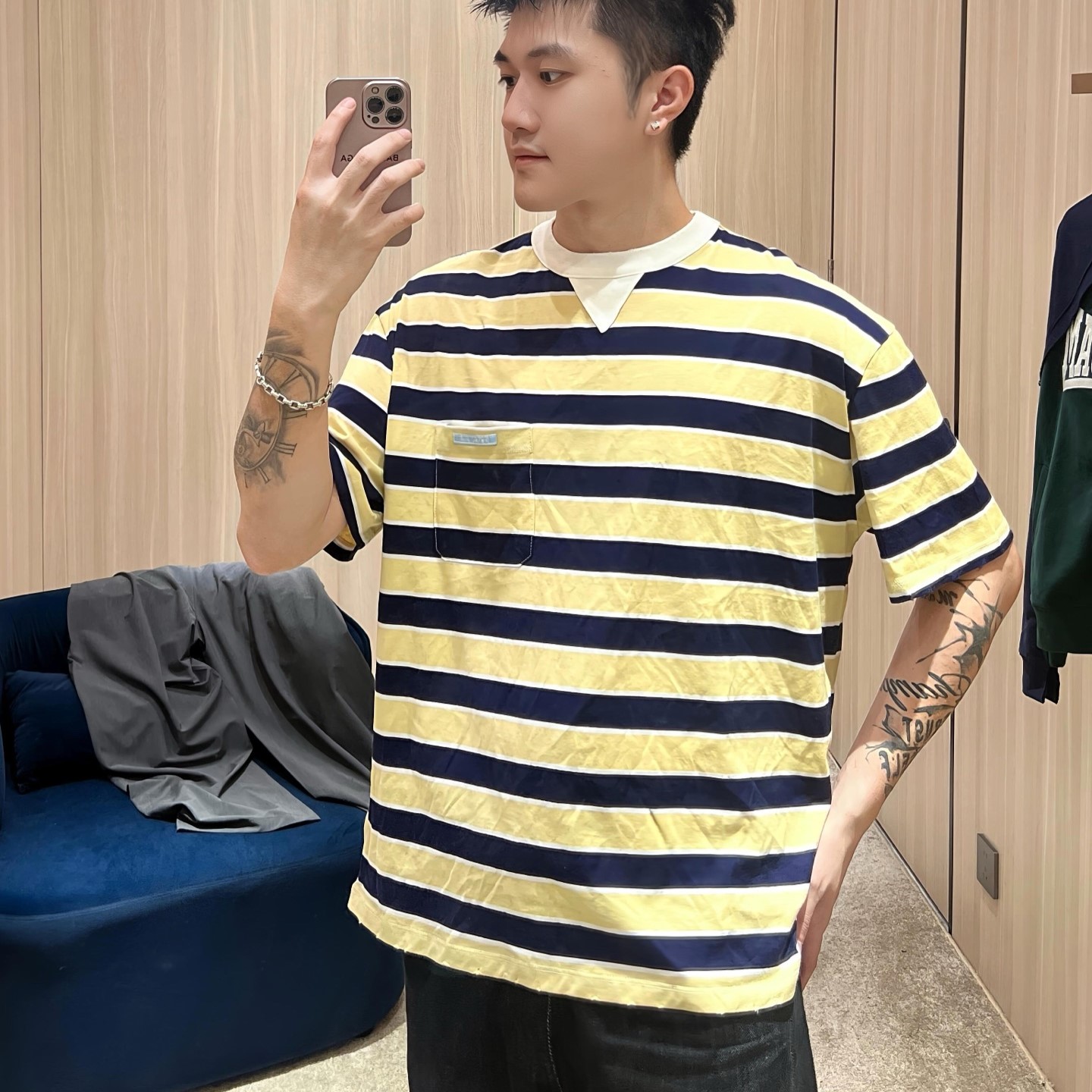 프라다 남성 반팔티