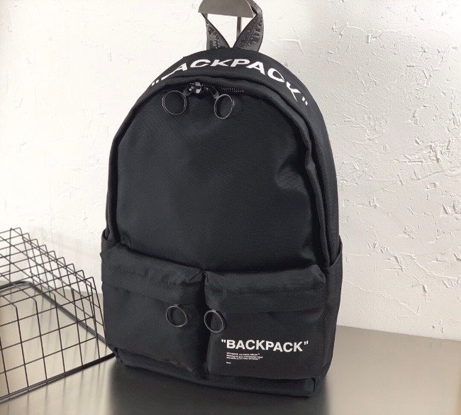 오프화이트 BACKPACK 프린트 슬로건 백팩