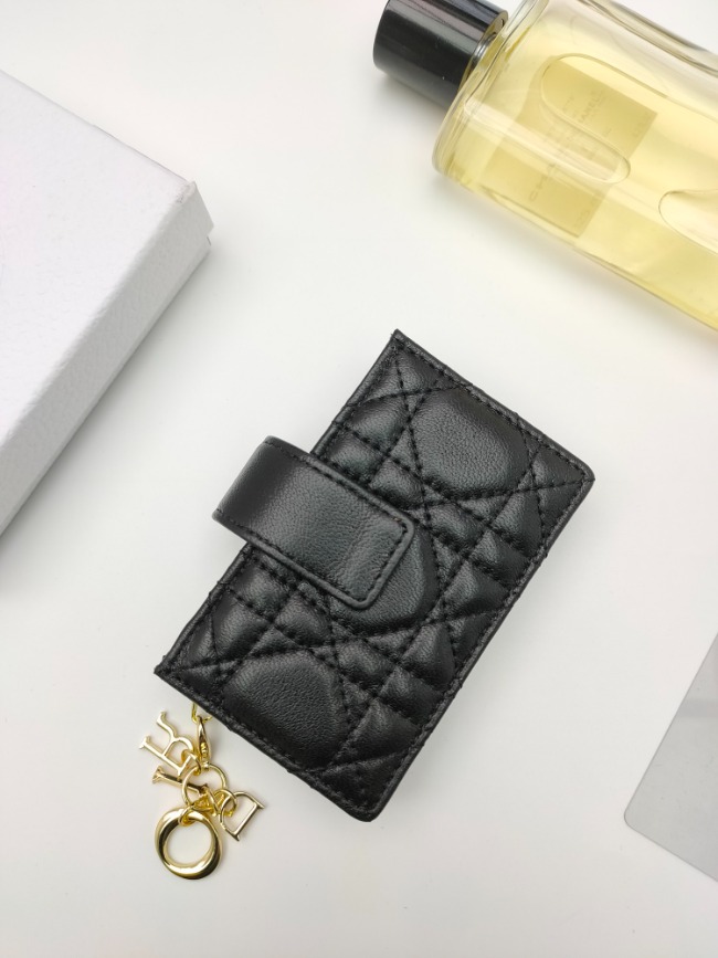 디올 LADY DIOR 블랙 카드지갑