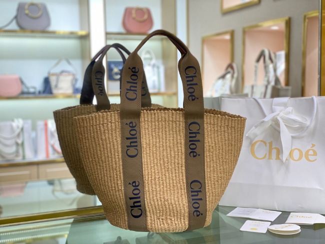 끌로에 LARGE WOODY BASKET 토트백